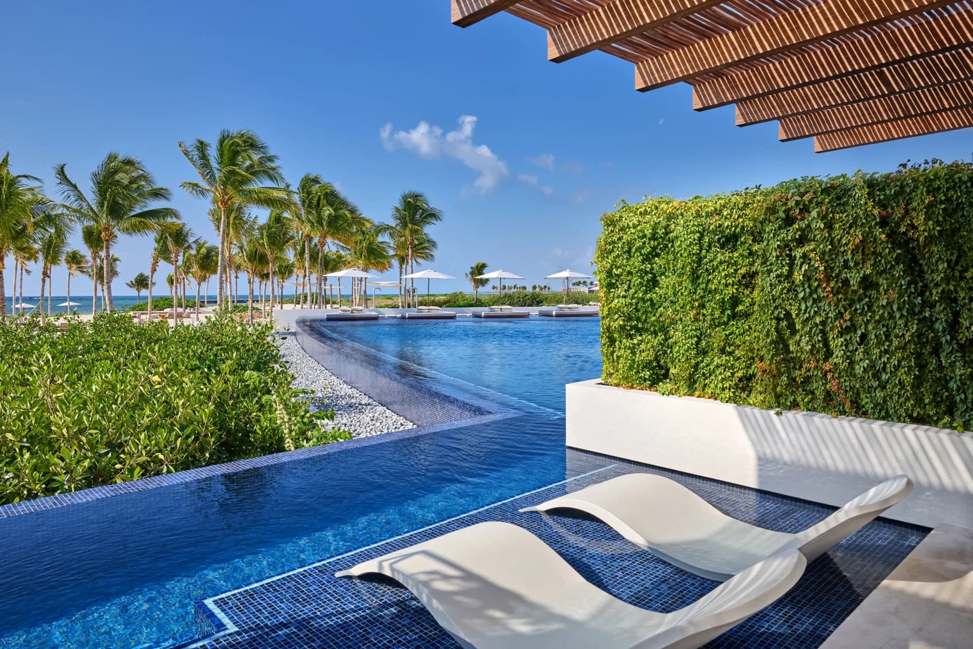 The St. Regis Kanai Resort pools and beach 1