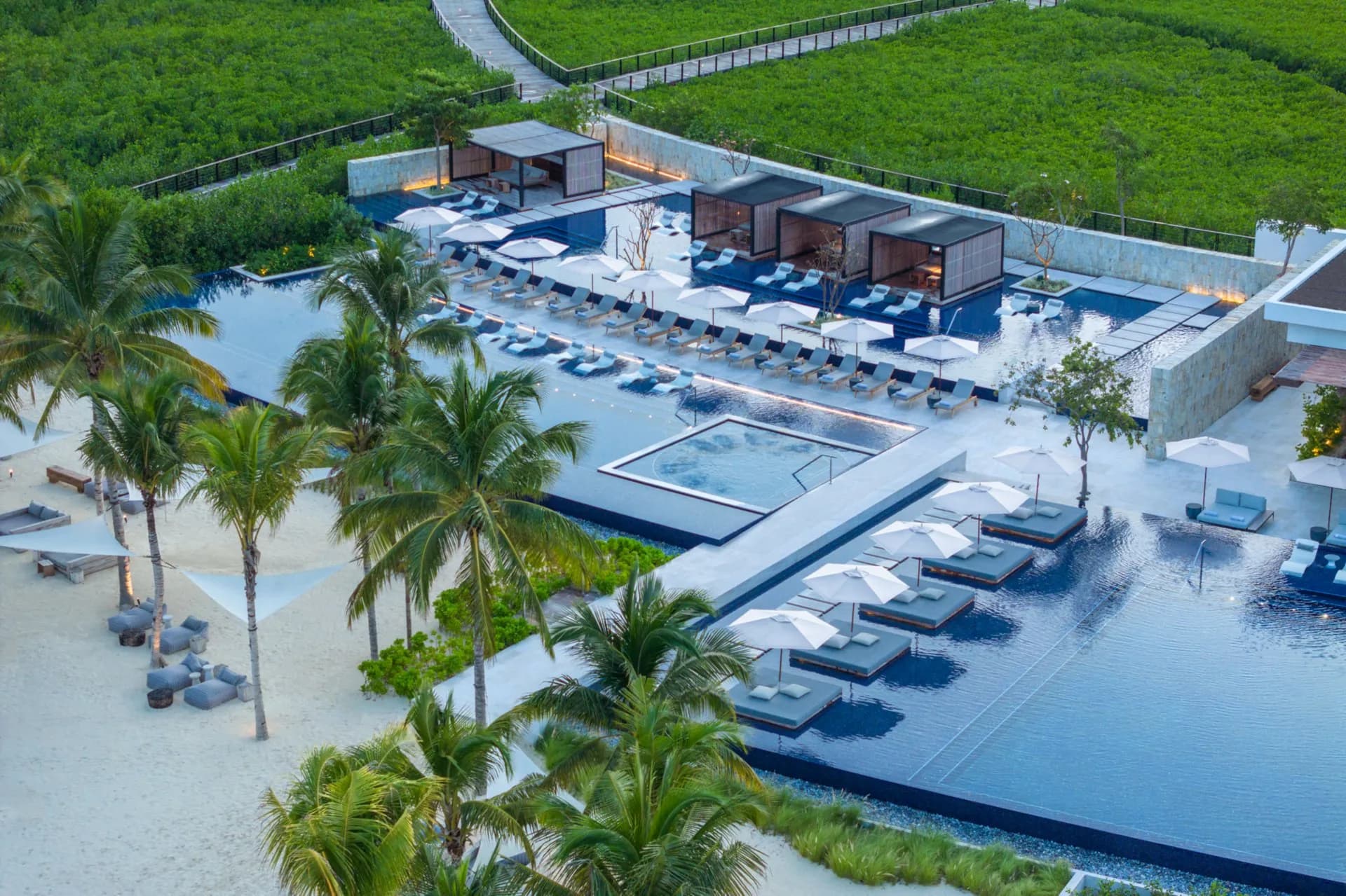 The St. Regis Kanai Resort pools and beach 5