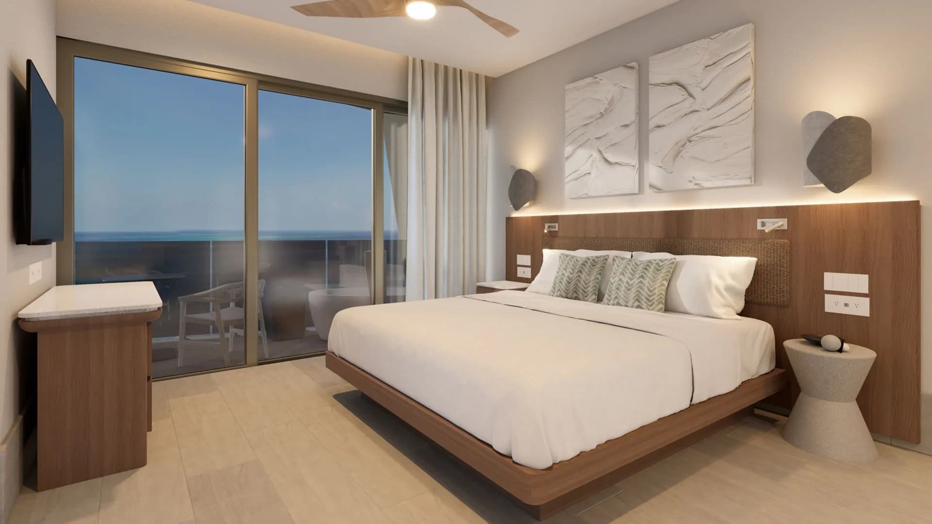 A Casa Nizuc guestroom with a balcony